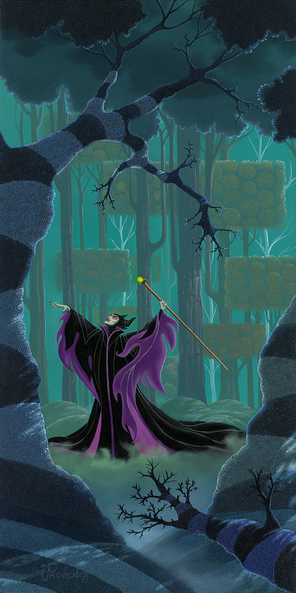 Maleficent Summons The Power -  Disney Treasure On Canvas